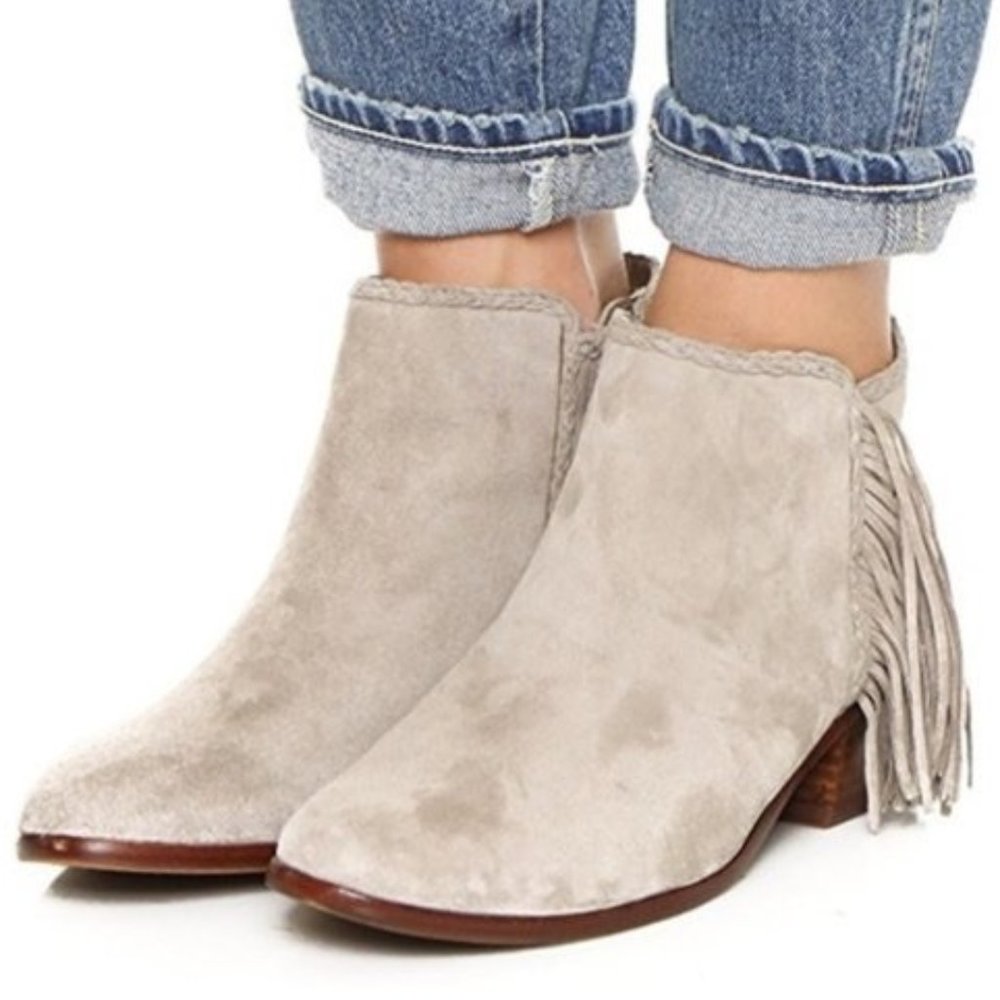 Sam Edelman Paige Fringed Ankle Booties